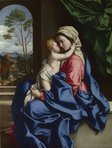Jungfrun och barnets omfamning, mellan 1660 och 1685. av Sassoferrato
