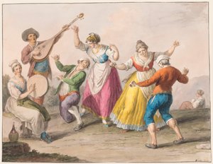 Vattenfärg; Tarantella dansare