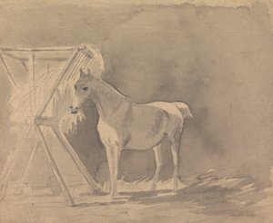 En häst som betar av Sawrey Gilpin