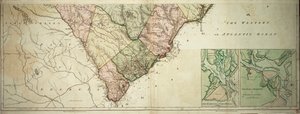 Karta över North och South Carolina