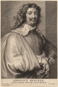 Adriaen Brouwer av Schelte Adams Bolswert after Sir Anthony van Dyck