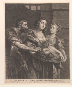 Salome tar emot Johannes Döparens huvud av Schelte Adamsz. Bolswert