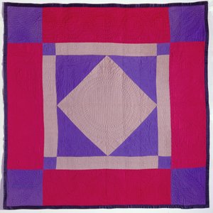 Amish Quilt, sent 1800-tal-tidigt 1900-tal (ull, bomull och quiltning) av School American