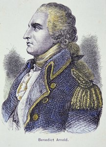 Benedict Arnold (färg litho) av School American