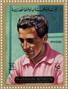 UAE-stämpel som representerar cyklisten Roger Riviere (1936-1976)