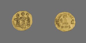 Solidus (mynt) av Heraclius, 638 AD - 641 AD (guld)