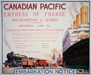 Kanadensisk Stillahavsaffisch "Empress of France".