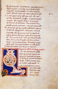Gamla testamentets miniatyrsida. 1200-talet. karolinska var. Trivulziana bibliotek, Milano.