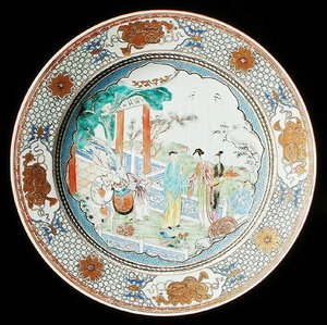 En famille rose laddare, ca 1730 (porslin) av School Chinese