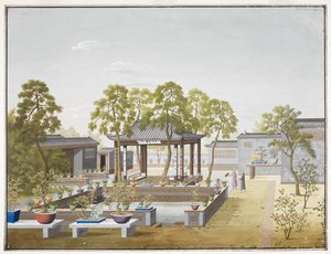 Add Or 2127 Ritning av trädgården till en kinesisk köpman av School Chinese