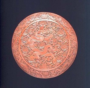 Låda och lock, Mingdynastin, början av 1400-talet (snidad cinnabarlack) av School Chinese