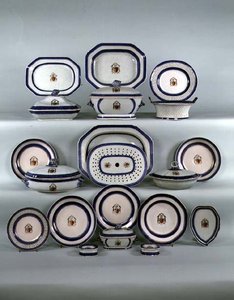 Kinesisk exportservis, ca 1790 (keramik) av School Chinese