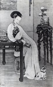 Kejsarinnan Cixi (litho) av School Chinese