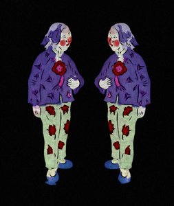 Målad pappersklippning eller "Jian Zhi", kinesisk folkkonst, Pekin. av School Chinese