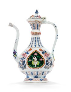 Rose-Imari ewer och lock för Mellanösternmarknaden, andra kvartalet av 1700-talet (keramik) av School Chinese