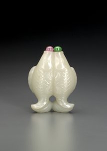 Tvilling fisksnusflaska av School Chinese