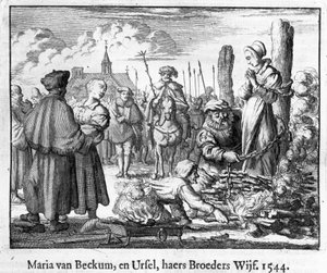 Bränning av Maria och Ursula van Beckum, Deventer av School Dutch