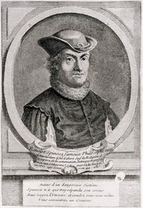 Porträtt av Baruch eller Benedict Spinoza (1632-77), holländsk filosof (gravyr)