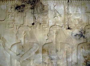 ABYDOS: Seti (Sethi) I:s tempel, gudinnorna som åtföljde faraon. av School Egyptian