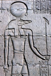 Forntida Egypten, Väggmålning/ristning, Sebek bär en ankh av School Egyptian