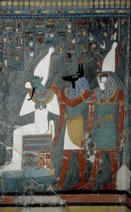 Luxor, Thebe: Konungarnas dal, Horemhebs grav (-1343 - -1314), egyptisk farao, på vilken gudinnan Isis visas. av School Egyptian