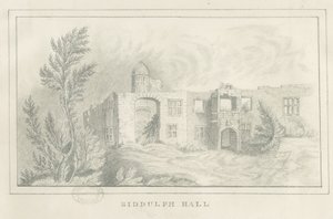 Biddulph Hall (gammal): blyertsteckning, nd [?1830-talet] (teckning) av School English