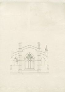 Burton-upon-Trent - Holy Trinity Church: teckning, nd [?1820-talet] (teckning) av School English