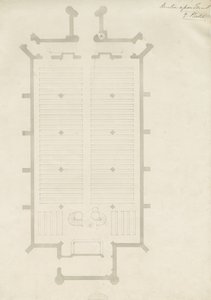 Burton-upon-Trent - Holy Trinity Church: teckning, nd [?1820-talet] (teckning) av School English