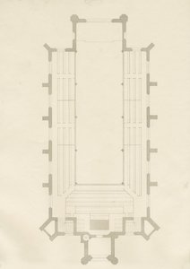 Burton-upon-Trent - Holy Trinity Church: teckning, nd [?1820-talet] (teckning) av School English
