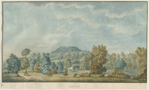 Castle Church - Castle Hill: akvarellmålning och [1700-talet] (målning) av School English