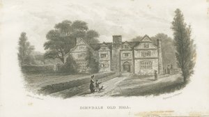 Dimsdale Old Hall: gravyr (vinjettering), nd [?1800-tal] (tryck) av School English