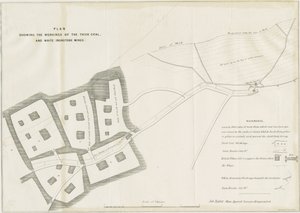 Dudley - Mine-workings: litografi och [?1800-talet] (tryck) av School English