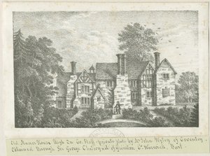 High Onn - Old Manor House: litografi och [?1800-talet] (tryck) av School English
