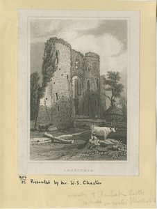 Ingestre - Slott: stålstick, och [?1800-talet] (tryck) av School English