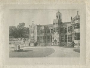Ingestre Hall: litografi, nd [c 1840] (tryck) av School English
