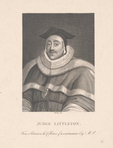 Domare Littleton, graverad av C. M. Dien (gravyr) av School English