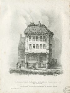 Lichfield - Dr. Johnsons födelseplats: litografi och [1800-talet] (tryck) av School English