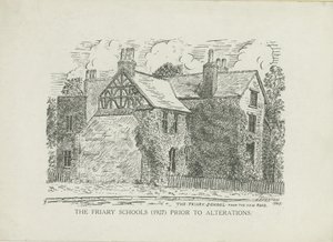 Lichfield - Friary Schools: linjegravyr av School English