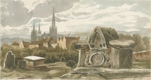 Lichfield - Gammal grav på St. Michael