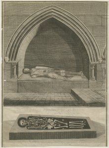 Mavesyn Ridware - Hugo Mavesyns grav: gravyr, nd [?1700-tal] (tryck) av School English