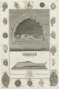 Mavesyn Ridware - Tomb of Sir Henry Mavesyn: gravyr av School English