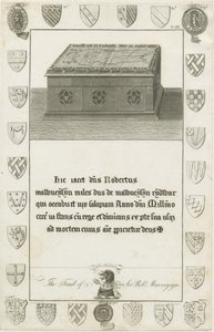 Mavesyn Ridware - Tomb of Sir Robert Mavesyn: gravyr, nd [sent 18th cent] (tryck) av School English