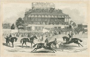 Wolverhampton - Grand Stand: träsnittsgravyr, nd [c 1844] (tryck) av School English