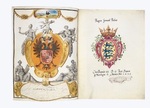Sidor från albumet Amicorum av Philipp Hainhofer