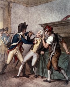 Gripande av Maximilien de Robespierre den 27 juli av School French