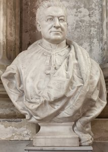 Byst av Alfred Williez (marmor) av School French