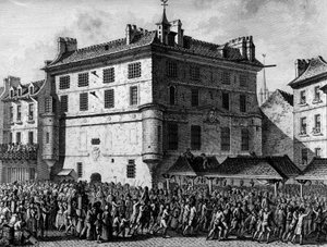 Franska revolutionen: Folket i de franska vakterna i fängelset i klostret Saint Germain des Pres i Paris den 30 juni