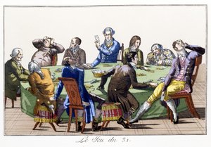 The Game of 31 (handfärgad akvatint) av School French