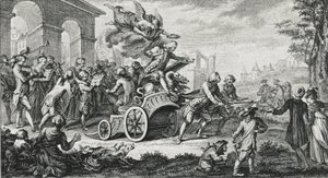 Le Triomphe av Jean-Philippe Rameau (Jean Philippe) (1683-1764) - engelsk kompositör, cembalist, organist och musikteoretiker av School French