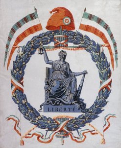 Liberty: Allegori om revolutionen och republiken av School French